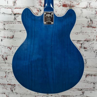 Oscar Schmidt - OE-30 Delta King - Semi-Hollow Body HH Electric Guitar, Trans Blue - x1996 - USED image 8