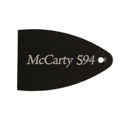 PRS Truss Rod Cover, Black Anodized Aluminum, Etched, McCarty 594
