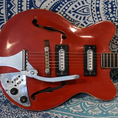 1960s Merlin Made in Japan Hollow-body Double Cutaway -Pre Red Barron for sale