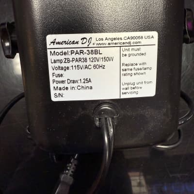 American DJ PAR-38B 150w Par Can Wash Light 2010s - Black image 5