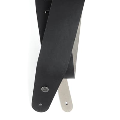 D'Addario 25LS00-DX Classic Leather Guitar Strap - Black Leather image 1
