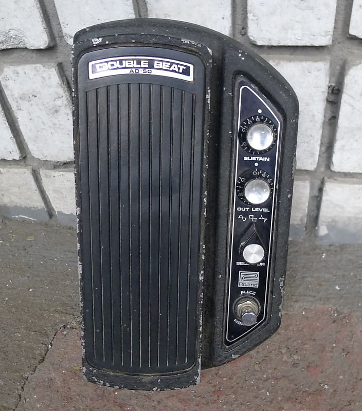 Roland Double Beat AD-50 Fuzz Wah Vintage guitar pedal | Reverb