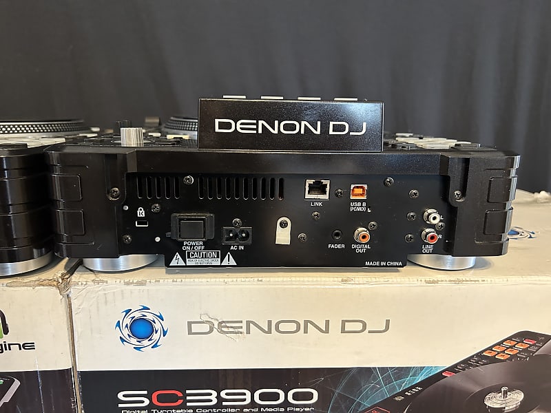 Denon DJ SC3900 Pair Of Digital Turntable Controller Media
