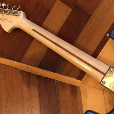 DISPLAY MODEL- Fender American Performer Stratocaster, Satin Lake Placid Blue Maple Neck, w/ Fender padded Gig Bag Case image 17