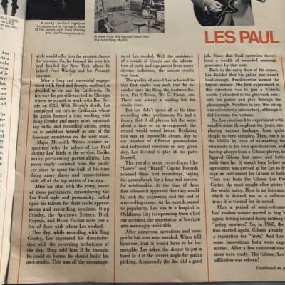 1968 Gibson Gazette Volume 8 No 2. Les Paul Reintroduction of Standard and Custom Rare Vintage image 3