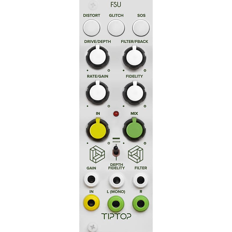 Tiptop Audio FSU Timbral Distortion Effects Module - White Panel image 1