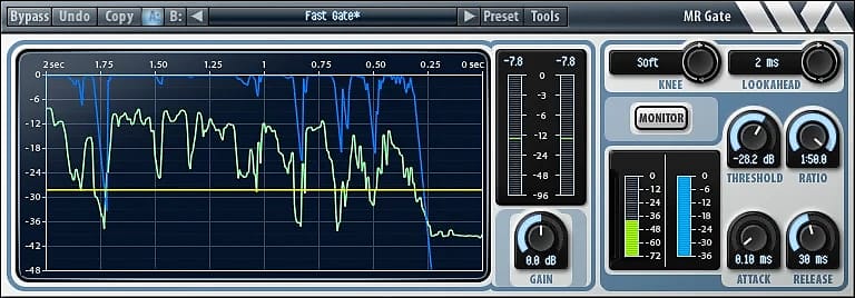 Wave Arts MR Gate (Download) <br>Noise Reduction Plug-in - Mac/PC AAX Native, RTAS, VST, AU image 1