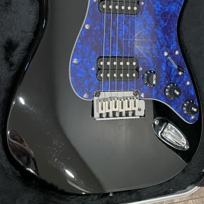 2008 Squier Stratocaster Standard HH 2 Point Vibrato Tailpiece Modified Fender Logo - No Case image 4