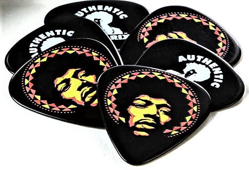 Dunlop JimI Hendrix '69 PSYCH Series Aura Mandala Player Pack of 6 Heavy Celluloid Guitar Picks image 1