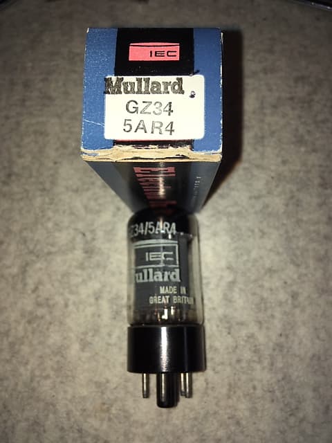 Mullard Vintage 1966 NOS 5AR4/GZ34 Rectifier Tube F32 B604 Mullard Vintage 1966 NOS 5AR4/GZ34 Rectifier Tube F32 B604