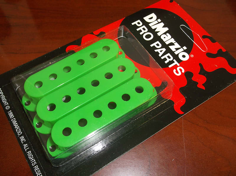 DiMarzio USA MADE DM2001 Strat Pickup Covers (3) GREEN Reverb