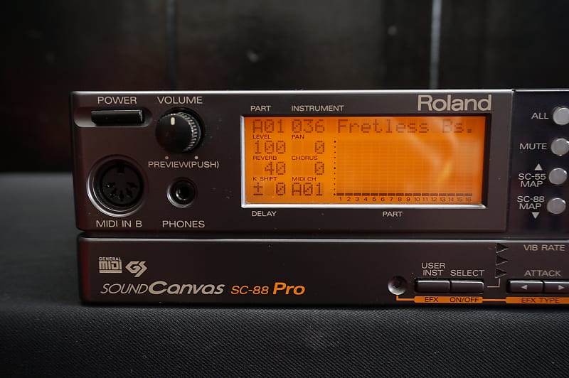 Roland Sound Canvas SC-88 PRO Polyphonic Sound Module w/ Effects & MIDI -  100V