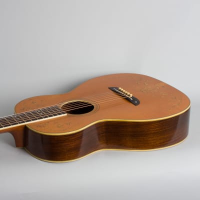 Washburn  Model 5238 Deluxe Flat Top Acoustic Guitar (1930), ser. #1803, black tolex hard shell case. image 7