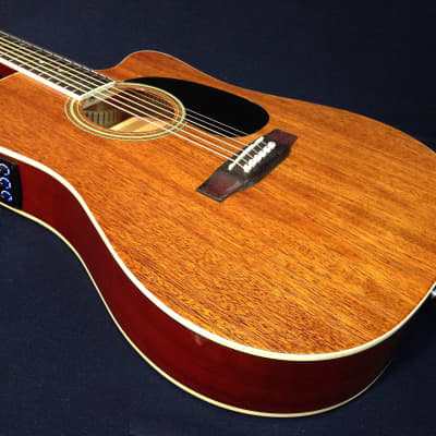 Haze F631BCEQMS Thin Body Acoustic Guitar, EQ, Cutaway + Free Gig Bag, Picks image 10