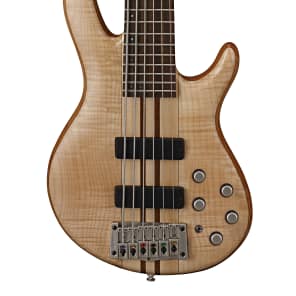Cort A6 Plus FMMH OPN Artisan Series Figured Maple/Mahogany 6-String Bass Open Pore Natural