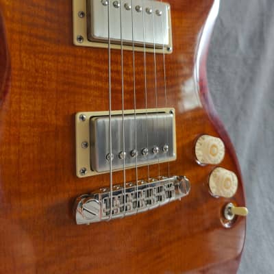 96 art Solid Body Set Neck Doublecut Violin Burst Guitar - Custom Handmade image 7