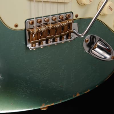 Fender Custom Shop Ltd 63 Stratocaster Heavy Relic Sherwood Green 7lbs 9.8oz image 12