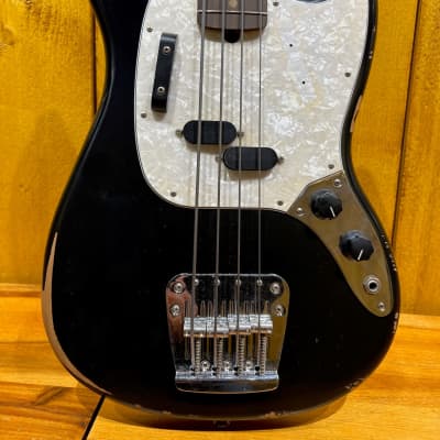 JMJ Road Worn Mustang Bass Black Fender image 2