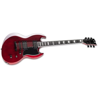 ESP E-II Viper Electric Guitar- See Thru Black Cherry image 3