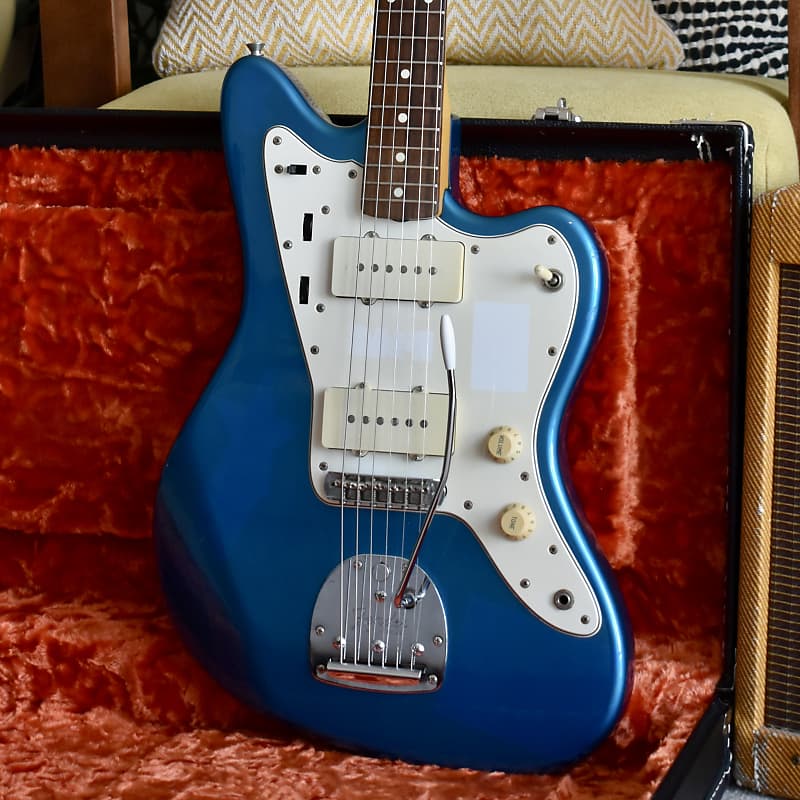 1997 Fender Japan O-Serial JM66 ’62 Reissue Jazzmaster Lake Placid Blue  w/Matching Headstock CIJ Offset