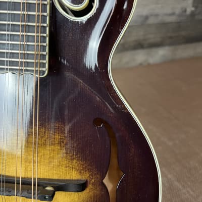 Darrell Sheppard Custom Left-Handed F5-Style Acoustic-Electric Mandolin W/Calton HSC - Burst image 12