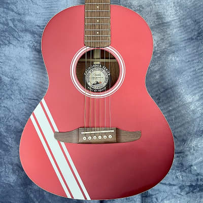 Fender Sonoran Mini Acoustic Guitar Competition Stripe Candy Apple
