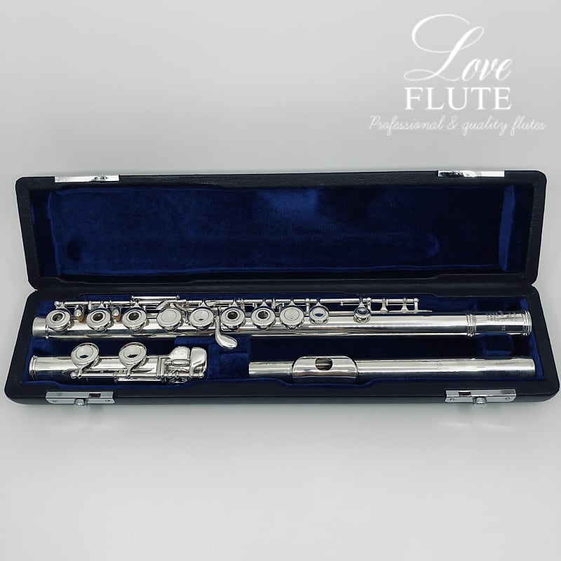 Sankyo Artist (401) Ag925 Sterling Flute with E-mechanism Open hole | Reverb