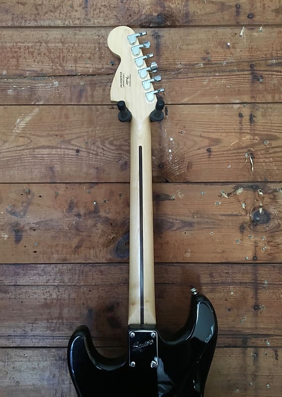 Squier Standard Stratocaster FSR Black w/ Matching Headstock