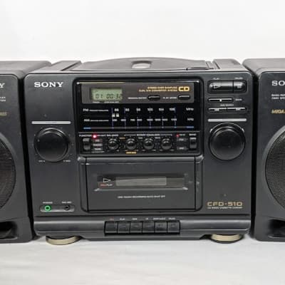 SONY CFD－５１０ ドデカホーン バブルラジカセ Boom Box 美品 Sony CFD-510 Mega Bass Compact Disc FM AM Radio Working NO