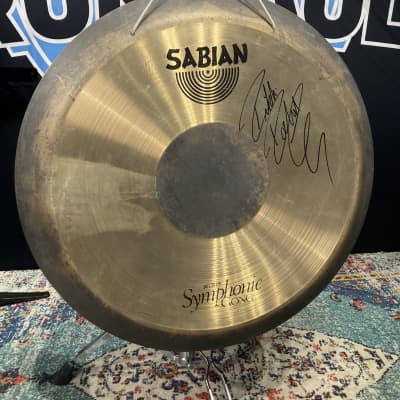 Rikki Rockett's Poison, Sabian 28" 52802, 2012-2014 Hollyweird Tour Gong, SIGNED!! image 7