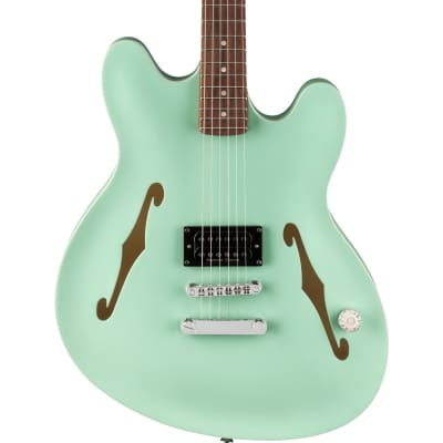 Fender Tom DeLonge Starcaster Electric Guitar, Satin Surf Green, Rosewood for sale