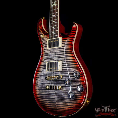 Paul Reed Smith PRS Wood Library 10 Top McCarty 594 Flame Maple Top Brazilian Rosewood Board Charcoal Cherry Burst image 2