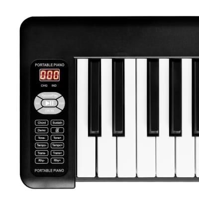 61 Key Semi-weighted Keys Foldable Electric Digital Piano Support USB/MIDI with Bluetooth, Built-in Double Speakers, Sustain Pedal for Beginner, Kids, and Adults 2020s image 3