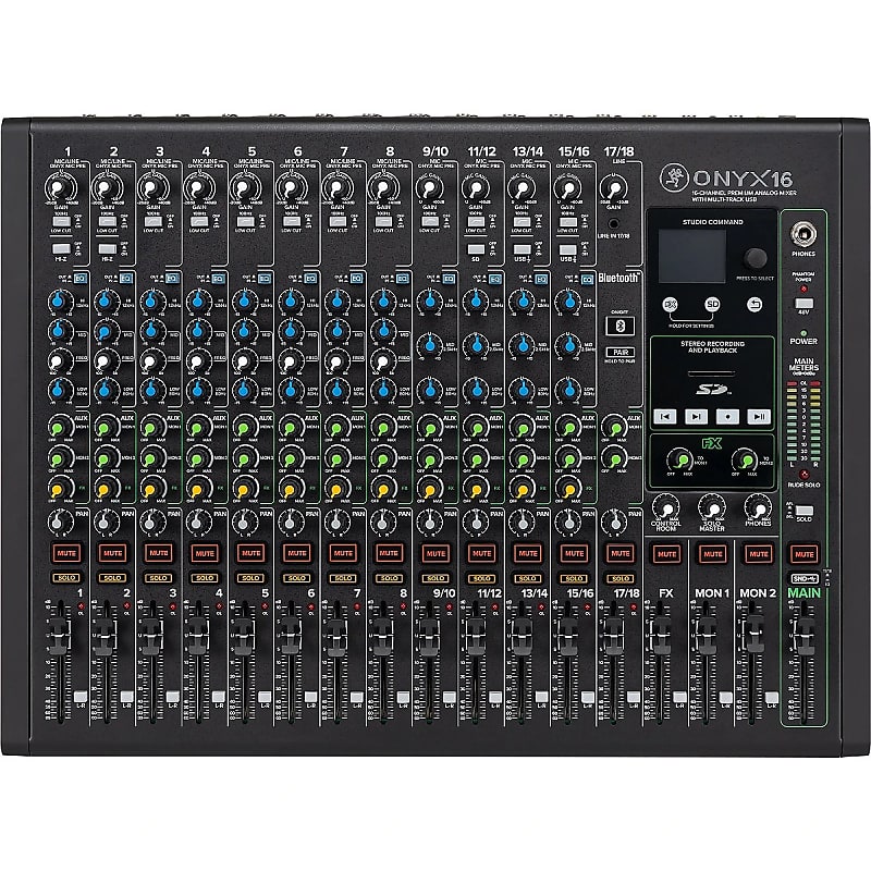 Mackie Onyx16 16-Channel Analog Mixer with Multitrack USB image 1