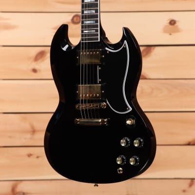 Gibson SG Custom 2-Pickup - Ebony - CS302089 - PLEK'd image 3