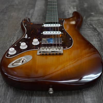AIO S4 Left-Handed Electric Guitar - Sunburst (Brown Pickguard) image 7