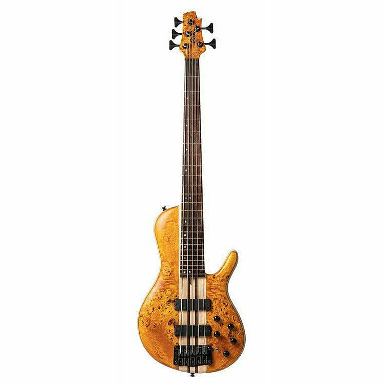 Cort A5 Plus SC Artisan 5-String Bass Amber Open Pore image 1