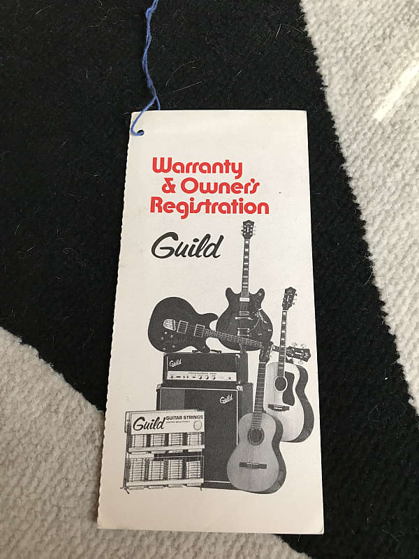 Vintage Late 60s - early 70s Guitar Hang Tag Manual | Reverb