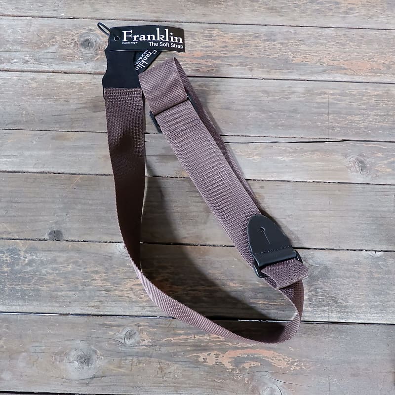 Franklin 2" Poly Web Guitar Strap Chocolate (CO-CH) image 1