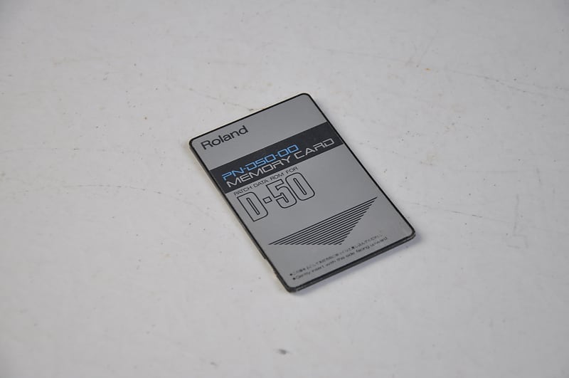 Roland D50 Synthesizer Memory Card PN-D50-00 ~Factory Presets~ D-50 Sounds