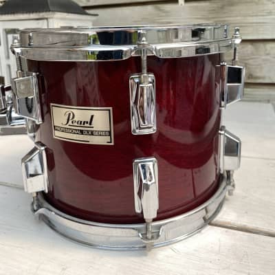 Pearl Professional DLX tom 10x8” 1983 - Wine red image 6
