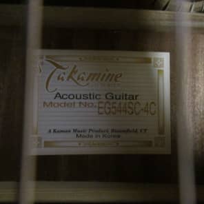 Takamine EG544SC-4C Acoustic/Electric Guitar image 5