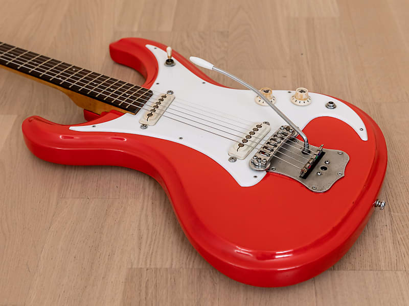 1960s Guyatone LG-150T Vintage Electric Guitar Fiesta Red w