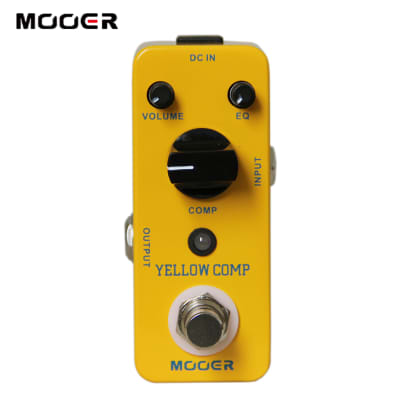 Mooer Yellow Comp Optical Compressor Effect Pedal  True Bypass Fast Shipment for sale