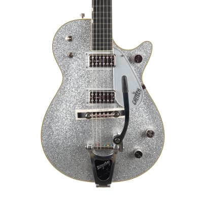 Gretsch G6129T-59 Vintage Select '59 Silver Jet with Bigsby - Silver Sparkle image 1