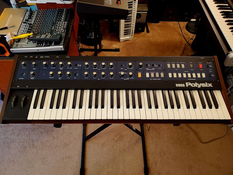 KORG POLYSIX FULLY SERVICED RARE VINTAGE BEAUTY IN AMAZING CONDITION!!!