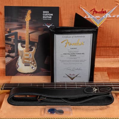 Fender Custom Shop Pino Palladino Precision Bass, Fiesta Red over Desert Sand image 12