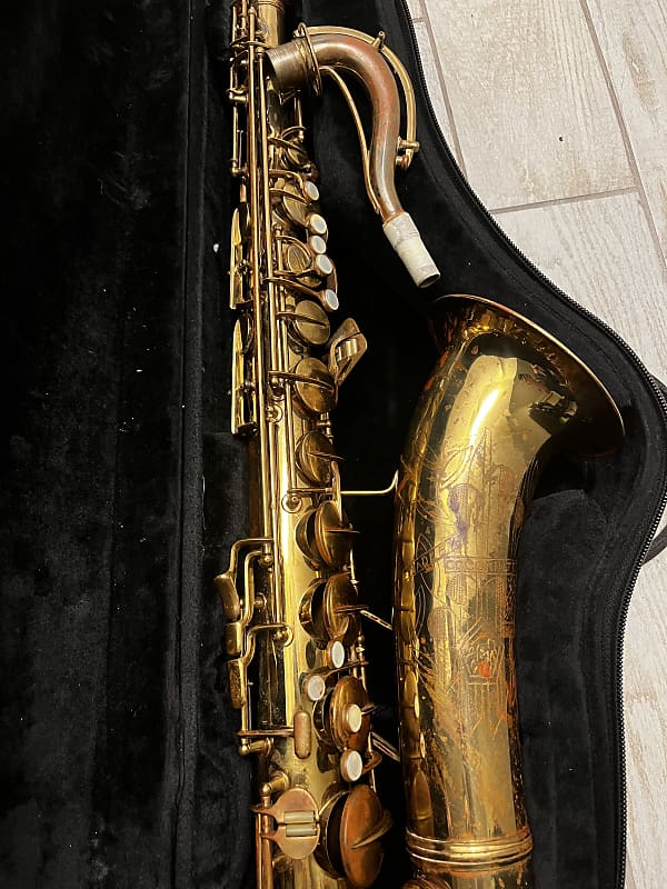 Vintage Conn 10M tenor Saxophone Naked Lady # 345xxx Nice Patina 