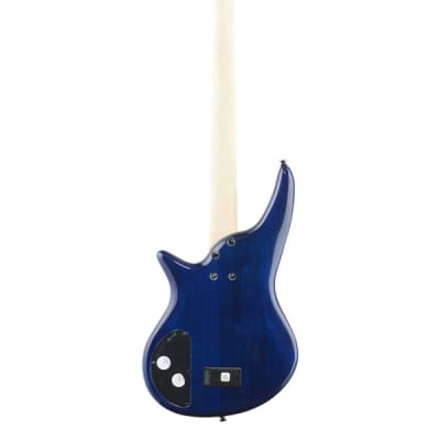 Jackson JS Series Spectra Bass JS3Q Quilt Top Amber Blue Burst image 5