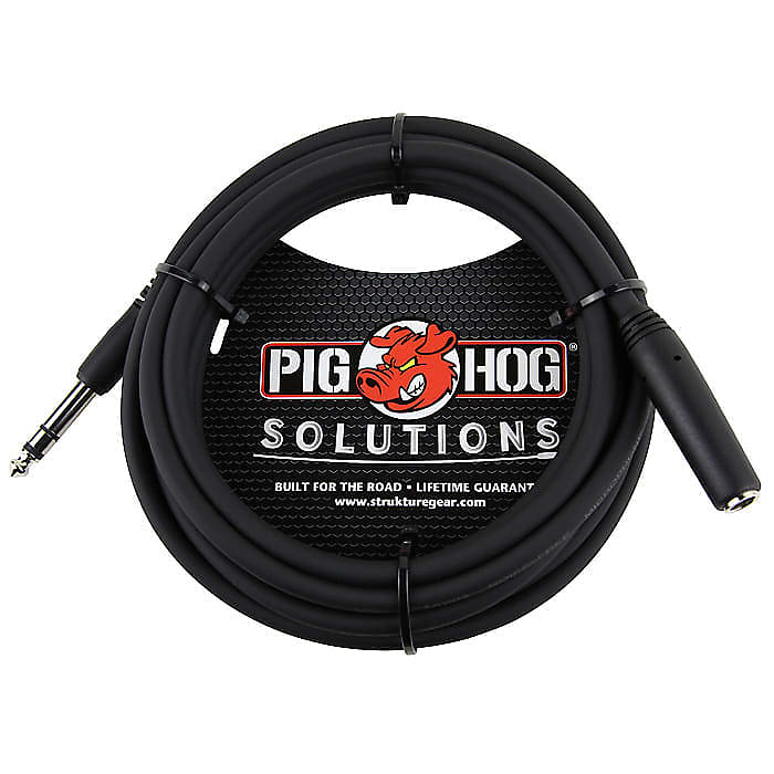 Pig Hog PHX14-10 Headphone Extension Cable, 1/4 - 10 ft. image 1